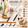 Retractable Stainless Steel Shoe Horn for Easy Shoe Wearing –