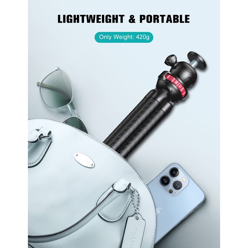 CIRYCASE Phone Tripod, Flexible Mini Selfie Stick Tripod with Wireless