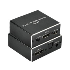 4K HDMI Audio Extractor, HDMI to Optical SPDIF and 3.5mm Audio Adapter Converter, for Fire TV Stick, Speaker, Blue-Ray Player, Amplifier