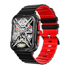 Mbneesio Sports Military SmartWatches for Men and Women(Answer/Make Calls),CNC Aluminum Alloy Frame,1.83”Touch Display,Bluetooth Call,Fitness Tracker 28 Sport Modes,Sleep Monitor,for iOS & Android