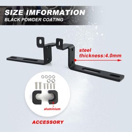 Xitomer 4mm Steel Motorcycle Auxiliary Light Mount, Fit for 2023 Pan America 1250 2022 2021 Pan America 1250 2021-2023, Auxiliary Light Bracket fit for Pan America 1250 Led Light Mounts