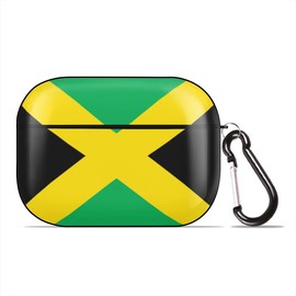 Generic Case Cover for AirPods Pro Jamaica Flag Jamaican Full Body Protection Case Earphone Earset Case Hard PC Cover