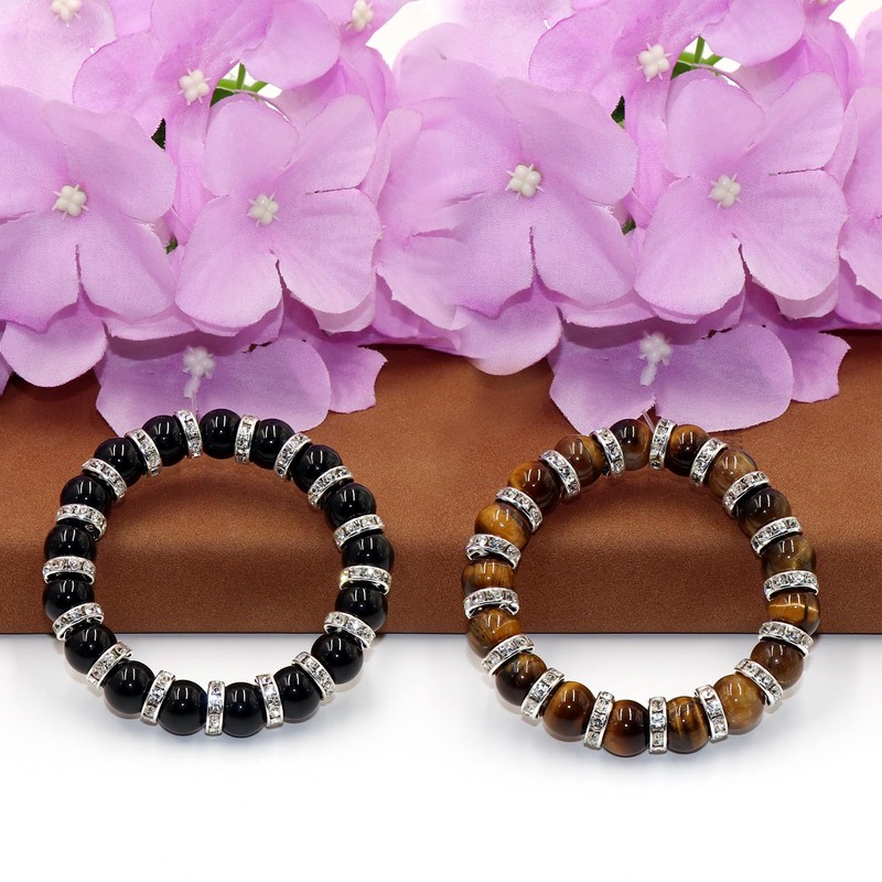 Guoxin 100Pcs Rondelle Spacer Beads Round Crystal Charms Czech Rhinestone