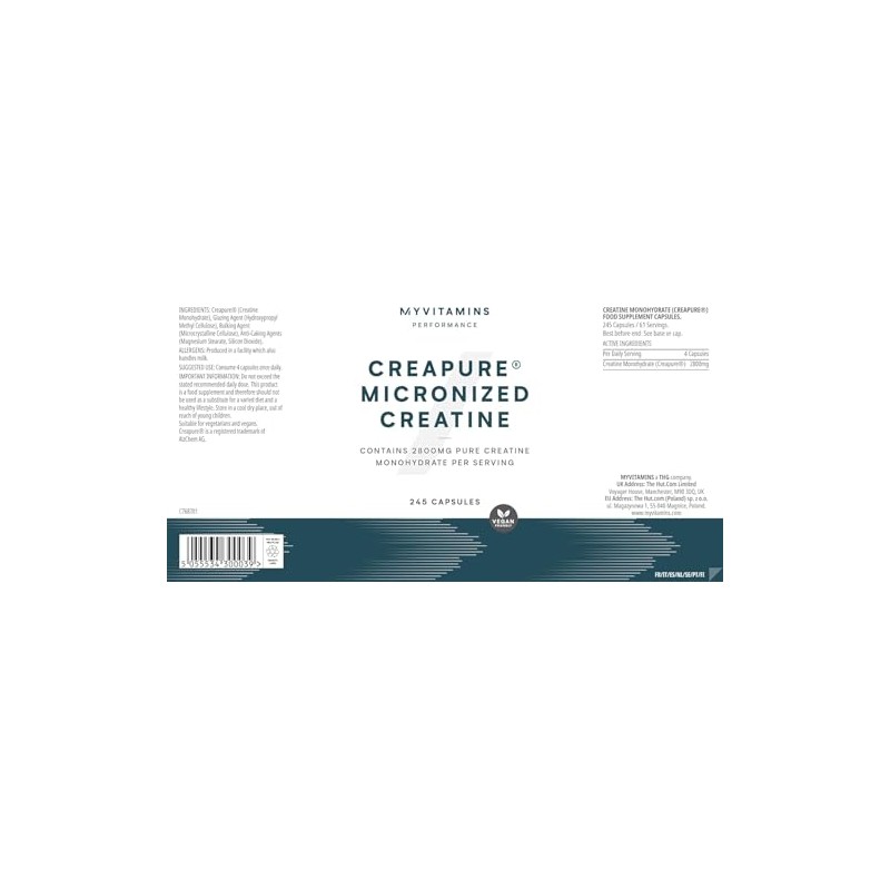 Myprotein The Creatine (Creapure®) | Micronised Creatine Monohydrate Tablets |