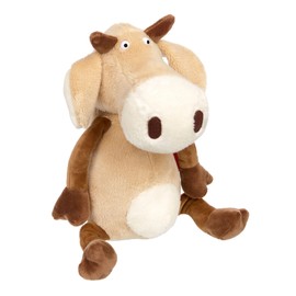 SIGIKID 42827 Cuddly Toy Cow Melly Mirabelli, Country Crunchy Plush Figure, Character Stuffed Toy for Collecting, Playing, Cuddling, for Children from 12 Months, Beige/Cow 31 cm