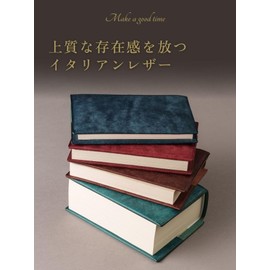 [Unroof] Genuine Leather Book Cover, One Size, Fine Italian Leather, Pueblo A6 Paperback, New Book, 46-Plated, Business Book, Gift Present, Men's Women's (Najonale, Bunko Book (A6))