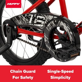 Huffy Upshot 12/16/20 Inch Boy's Bike for Kids, Multiple Color Options Available, Removable Training Wheels, BMX Design, Designed for Growth, Durable Construction, EZ Build Assembly