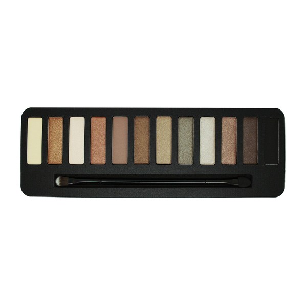 W7 | Color Me Buff Eyeshadow Makeup Palette | Tones: Creamy Mattes & Shimmer Metallics | Colors: Neutral Nudes, Browns, Coppers and Smokes | Cruelty Free Eye Makeup For Women