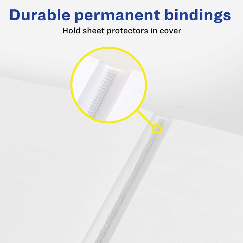 Avery Flexi-View Presentation Book, Clear Front Window for Title Page,