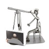 Steelman24 I Nuts and bolts sculpture Astronomer With Business Card