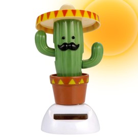 Solar Powered Dancing Cactus – Sun Power Swinging Animated Bobble Dancer Solar Figurine for Car Dashboard Dancing Cactus Holiday Car Decoration Solar Figures for Office Home Desk