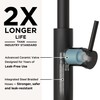 FORIOUS Kitchen Faucet with Pull Down Sprayer, Classic Matte Black,