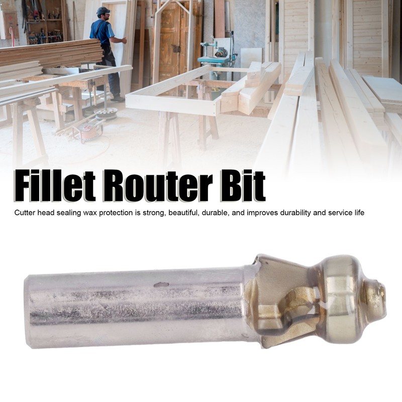 Roundover Edging Bit Diamond 45# Steel Chamfer Router Bits Woodworking