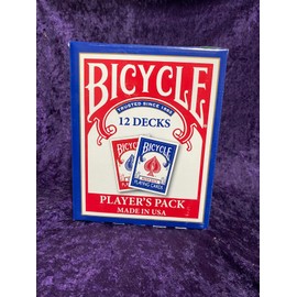 Bicycle Vintage Poker 808  Bicycle Rider Back Cards "Player's Pack" Blue/Red 12 Decks