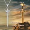 MISTBEE - Collar de plata de ley con forma de