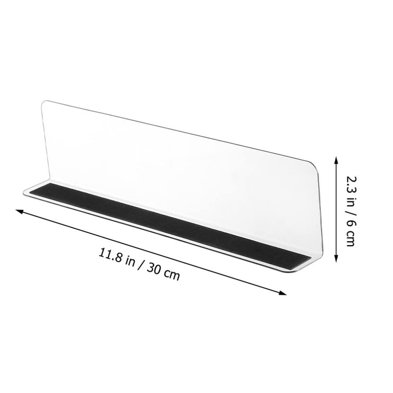 ABOOFAN L-Shaped Divider Board Storage Plastic Magnetic Shelf Divider L-Shaped