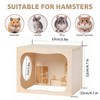 Marchul Hamster Hideout Wooden House Chamber Small Animals Pets Tunnel