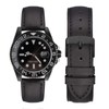 WOCCI 22mm Vintage Leather Watch Straps with Black Buckle, Replacement