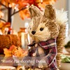 Benross Fox Straw Décor/Mr Fox or Mrs Fox Autumn Decoration/Handcrafted