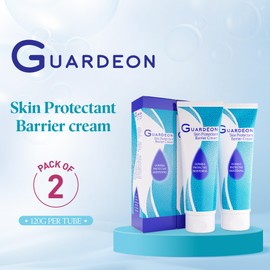 Guardeon Skin Protectant Barrier Cream for Adults Pack of 2 120g per Tube