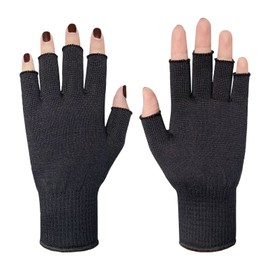 Evridwear Natural Silk Knitted Full UV Protection Hypoallergenic for Running, Biking, Motorcycling, Driving Glove