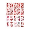 Johnny Jerry Halloween Tattoo Sticker Wound Tattoo Cosplay Tattoo 20 sheets / 죠니제리 할로윈 타투 스티커 상처문신 코스프레 타투 20장