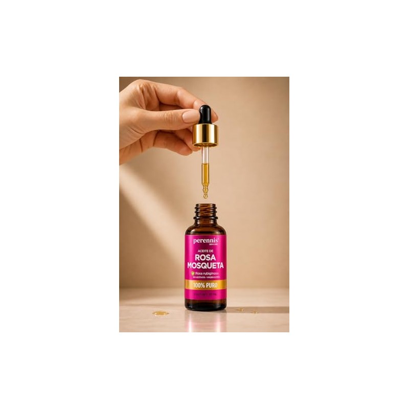 Aceite Rosa Mosqueta Puro Perennis Facial Hidratante Regenerador Piel Estrías