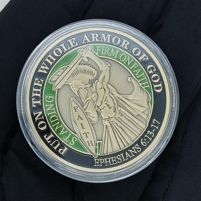 Full Armor of God Christian Challenge Coin - Ephesians 6:13-17