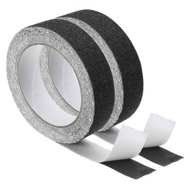 PATIKIL 1 Inch x 16 Ft Anti Slip Traction Tape, 2 Pack Non-Slip Grip Tape Non Skid Tread Safety Tape for Stairs Steps Scooter Deck, Black