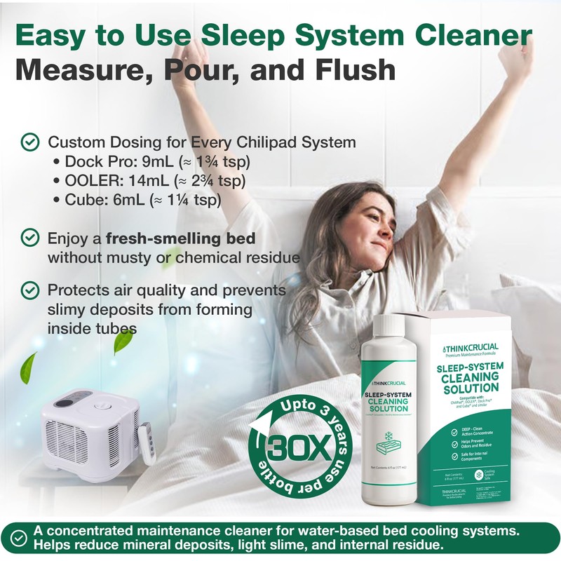 Think Crucial [30x Uses Sleep System Cleaner – Compatible with