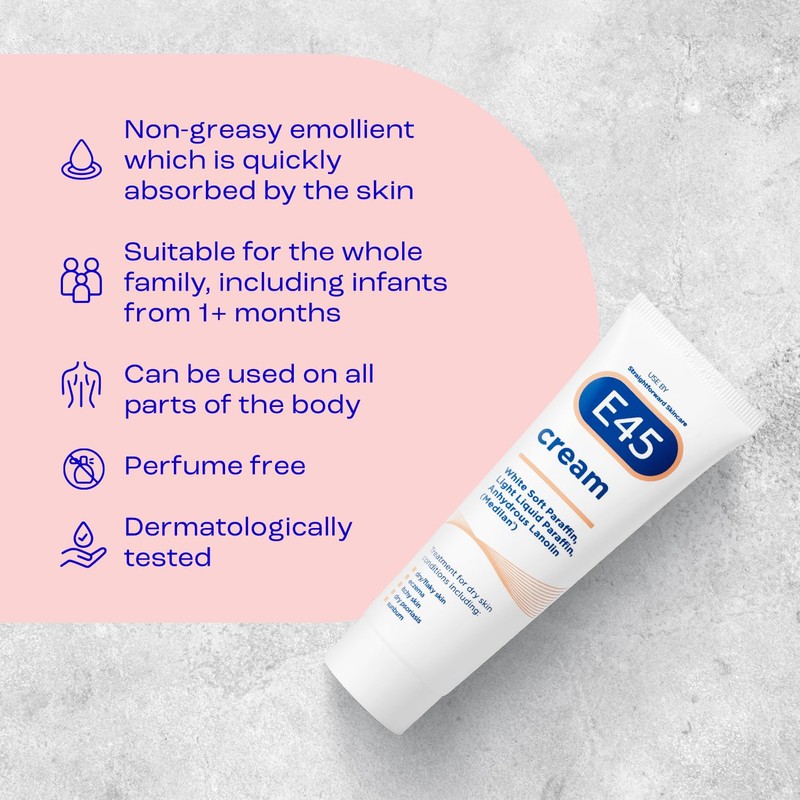 E45 E45 Moisturiser for Dry Skin and Sensitive Skin Cream,