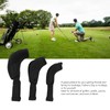 3Pcs Golf Club Head Covers 1 3/5 UT Breathable Mesh