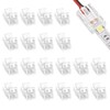 20 Pcs 2 Pin 8mm COB LED Strip Light Connectors,