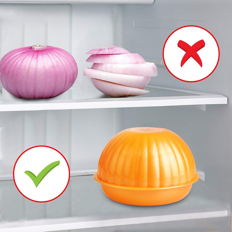 ZTFORUS Onion Keeper Set Fridge Food Saver to Contain Tomato
