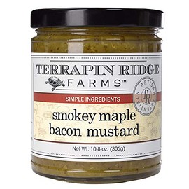 Terrapin Ridge Farms Smokey Maple Bacon Mustard with Bold Spices – 10.8 Ounce Jar