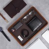 ProCase Wooden Valet Tray for Men, Wood Catch-All EDC Organizer,