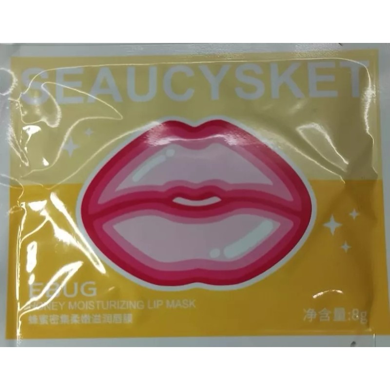 SEAUCYSKET Parches Labiales Hidratantes De Colágeno Miel (10 Piezas)