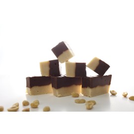 Oh Fudge - Chocolate Peanut Butter Fudge 1/2 Pound - The Oh Fudge Co. secret chocolate peanut butter fudge recipe - Pure Chocolate Fudge Atop Creamy Peanut Butter Fudge, Made with Real Cream and Butter ohfudge.net - compared to Mo's Fudge Factor, chocolate peanut butter fudge