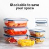 HOMBERKING 10 Pack Glass Meal Prep Containers, Glass Food Storage