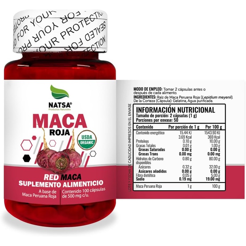 NATSA Maca Negra + Maca Roja