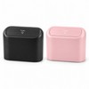 Car Trash Can with Lid for Vehicle Organization – ABS