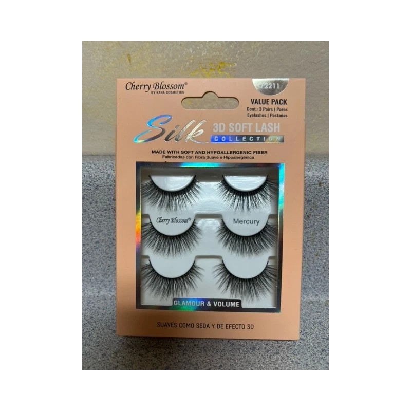 Cherry Blossom 3D Silk Soft Lash Collection 3 Pair -