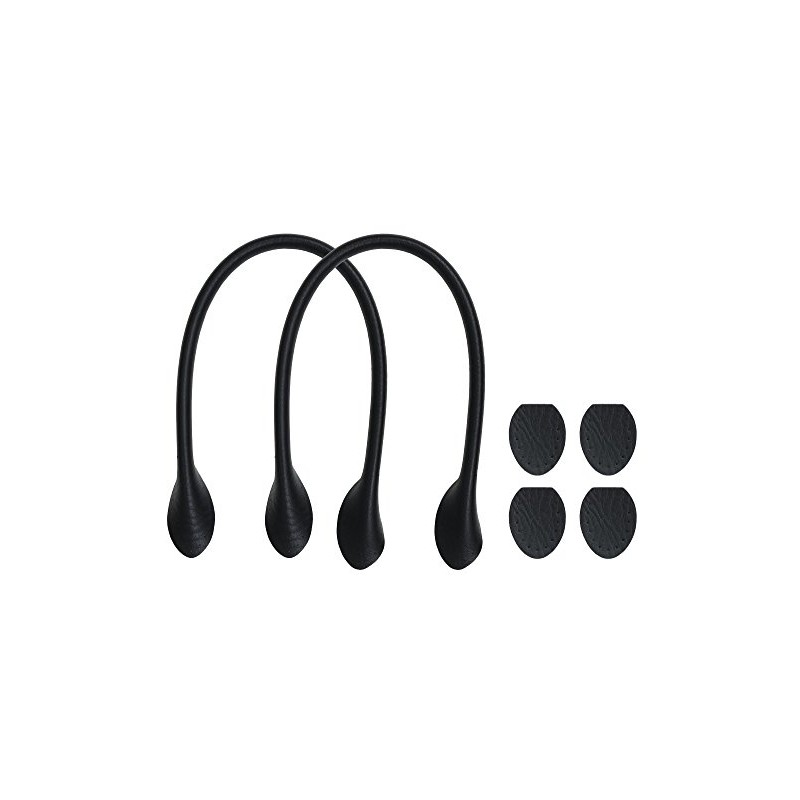 Leather Like Bag Handles 16in Black