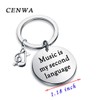 CENWA Music Lover Gift Musician Jewelry Music Is My Second