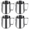 Dandat 4 Pcs Milk Frothing Pitcher Espresso Steaming Pitchers 12