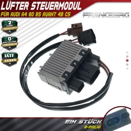 Frankberg Radiator Fan Control Module 2-Pin for A4 8D2 B5 Allroad 4BH C5 A6 4B 4B2 C5 A6 Avant 4B C5 2.7L 1997-2005 8D0959501D