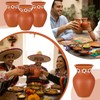 Maxdot 6 Pcs 12 oz Cantaritos De Barro Mexicanos Shooters