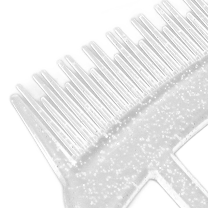 10pcs Z Shaped Wide Tooth Comb Stylish Portable Double Sided