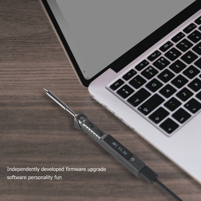 MINIWARE Electric Soldering Iron Kit ABS Intelligent Mini Temperature Adjustable