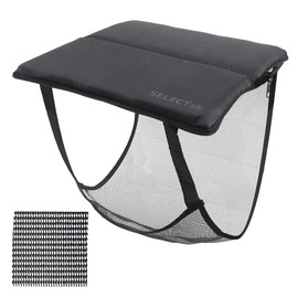 Folding Cushion, Camping, Outdoors, Sports Games, Baseball Games, Soccer Mat, Travel, Seminar, Picnic, Fishing, Portable, Lightweight, Compact, Stadium Chair, Folding Chair, Seat with Net (1)